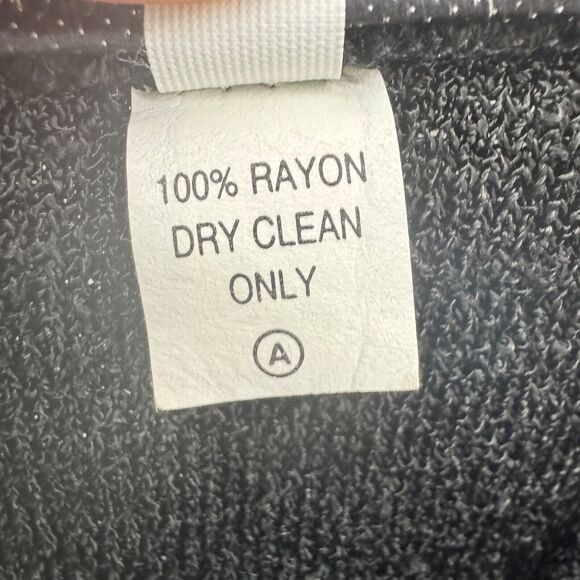 Brenda French French Rags Skirt Womens 3 Black Terry Knit Stretch Pencil PullOn - Picture 9 of 9